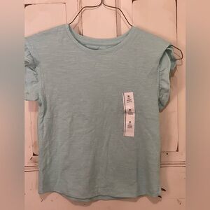 Girls Cat & Jack Aqua Short Sleeve Tee NWT